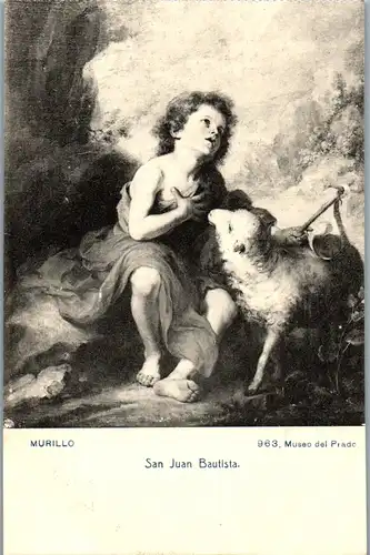24217 - Künstlerkarte - Murillo , San Juan Bautista , Museo del Prado - nicht gelaufen