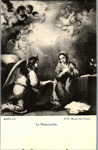 24218 - Künstlerkarte - Murillo , La Anunciacion , Museo del Prado - nicht gelaufen