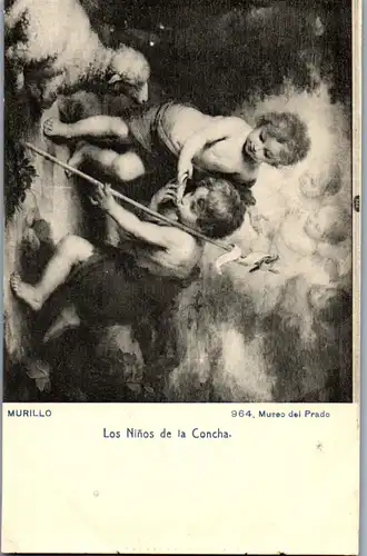 24224 - Künstlerkarte - Murillo , Los Ninos de la Concha , Museo del Prado - nicht gelaufen