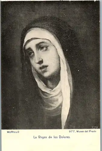 24232 - Künstlerkarte - Murillo , La Virgen de los Dolores , Museo del Prado - nicht gelaufen