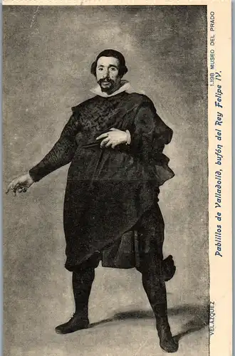 24243 - Künstlerkarte - Velazquez , Pablillos de Valladolid , bufon del Rey Felipe IV , Museo del Prado - nicht gelaufen