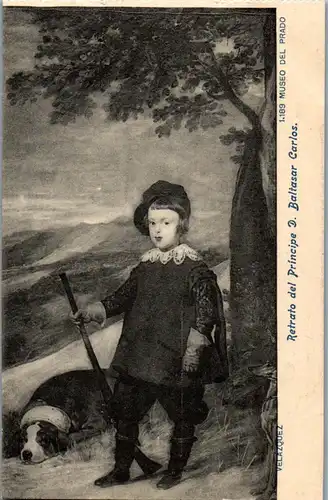 24253 - Künstlerkarte - Velazquez , Retrato del Pricipe D. Baltasar Carlos , Museo del Prado - nicht gelaufen