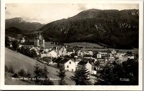 24283 - Steiermark - Mariazell mit Tonion und Sauwand - gelaufen 1933