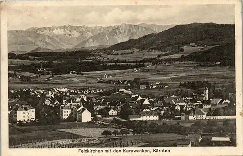 24286 - Kärnten - Feldkirchen mit den Karawanken - gelaufen 1931