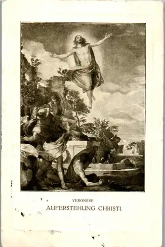 24340 - Künstlerkarte - Veronese , Auferstehung Christi - gelaufen