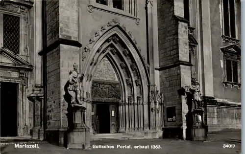 24341 - Steiermark - Mariazell , Gotisches Portal - nicht gelaufen 1939