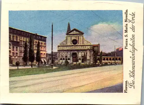 24348 - Sammelbilder - Olleschau , Serie Italien , Florenz , Piazza S. Maria Novella