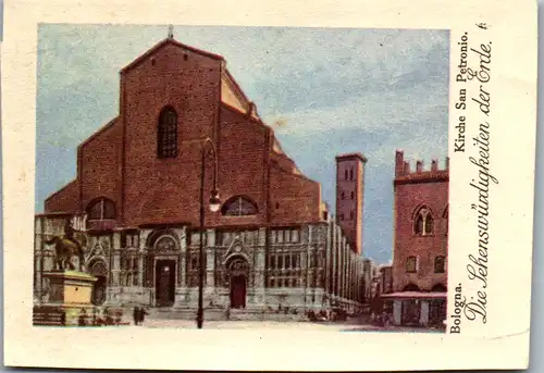 24350 - Sammelbilder - Olleschau , Serie Italien , Bologna , Kirche San Petronio