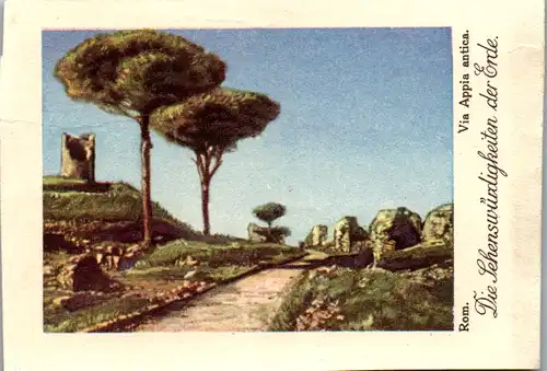 24351 - Sammelbilder - Olleschau , Serie Italien , Rom , Via Appia antica