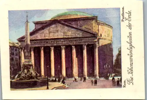 24354 - Sammelbilder - Olleschau , Serie Italien , Rom , Pantheon