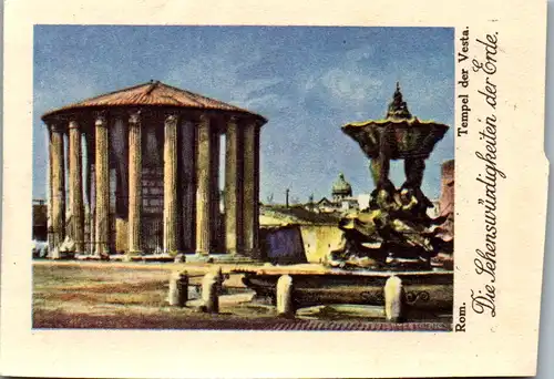 24359 - Sammelbilder - Olleschau , Serie Italien , Rom , Tempel der Vesta