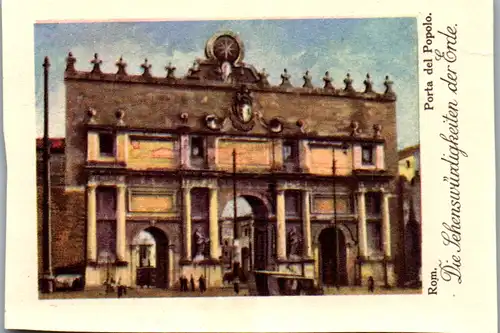 24364 - Sammelbilder - Olleschau , Serie Italien , Rom , Porta del Popolo