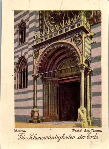 24374 - Sammelbilder - Olleschau , Serie Italien , Monza , Portal des Doms