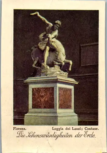 24375 - Sammelbilder - Olleschau , Serie Italien , Florenz , Loggia die Lanzi , Centaur