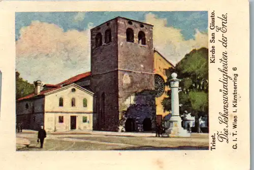 24380 - Sammelbilder - Olleschau , Serie Italien , Triest , Kirche San Giusto