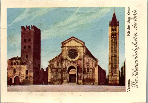 24381 - Sammelbilder - Olleschau , Serie Italien , Verona , Kirche San Zeno