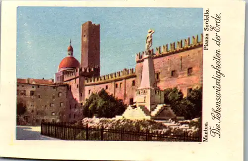24383 - Sammelbilder - Olleschau , Serie Italien , Mantua , Piazza Sordello