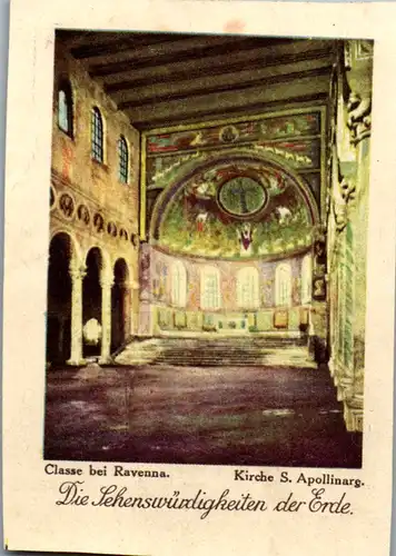 24385 - Sammelbilder - Olleschau , Serie Italien , Classe bei Ravenna , Kirche S. Apollinare