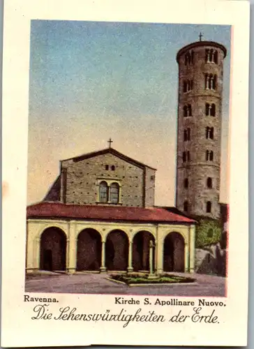 24386 - Sammelbilder - Olleschau , Serie Italien , Ravenna , Kirche S. Apollinare Nuovo