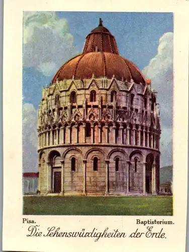 24388 - Sammelbilder - Olleschau , Serie Italien , Pisa , Baptisterium