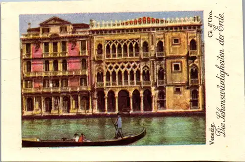 24394 - Sammelbilder - Olleschau , Serie Italien , Venedig , Ca d'Oro
