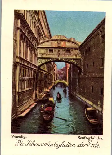 24395 - Sammelbilder - Olleschau , Serie Italien , Venedig , Seufzerbrücke