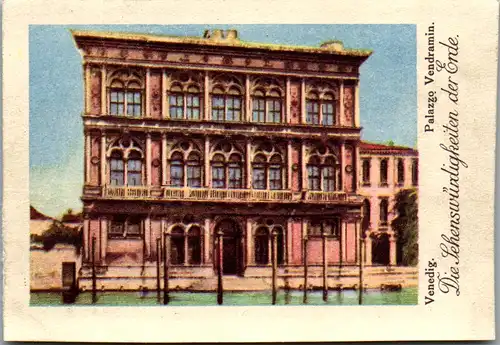 24396 - Sammelbilder - Olleschau , Serie Italien , Venedig , Palazzo Vendramin