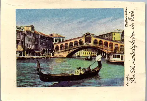 24397 - Sammelbilder - Olleschau , Serie Italien , Venedig , Rialtobrücke