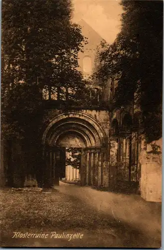 24417 - Deutschland - Königsee , Klosterruine Paulinzelle , Paulinzella , Gasthaus Menger - nicht gelaufen