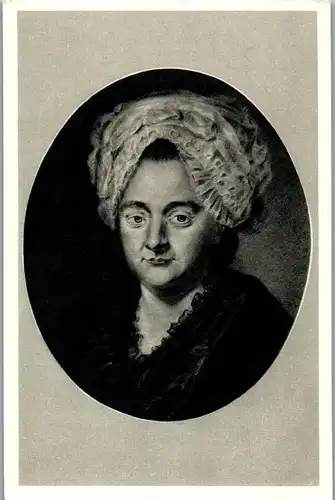 24430 - Künstlerkarte - Frankfurt am Main , Goethehaus , Catharina Elisabeth Goethe , des Dichters Mutter , Pastelbild Georg Oswald May  - nicht gelaufen