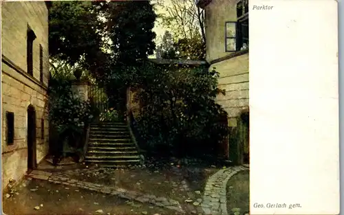 24431 - Künstlerkarte - Parktor , Geo. Gerlach , Wiener Kunst - nicht gelaufen