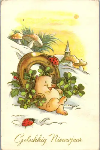 24450 - Neujahr - Motiv - gelaufen