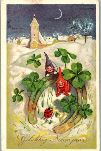 24452 - Neujahr - Motiv - gelaufen