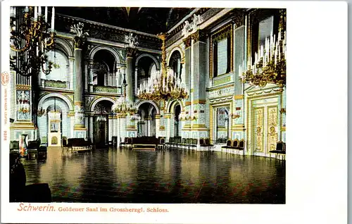 24470 - Deutschland - Schwerin , Goldener Saal im Großherzoglichen Schloss - nicht gelaufen