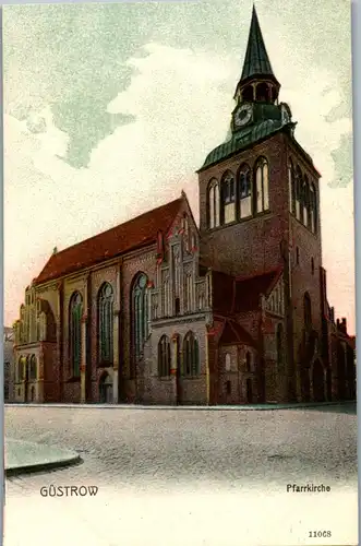 24481 - Deutschland - Güstrow , Pfarrkirche - nicht gelaufen 1905