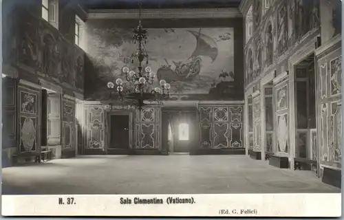 24498 - italien - Vatikan , Vaticano , Sala Clementina - nicht gelaufen