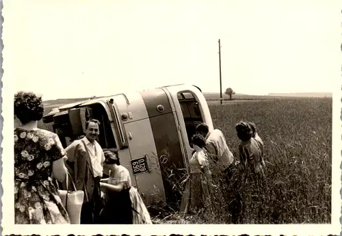 24508 - Aufnahme - Österreich Bus Unfall v. 1959