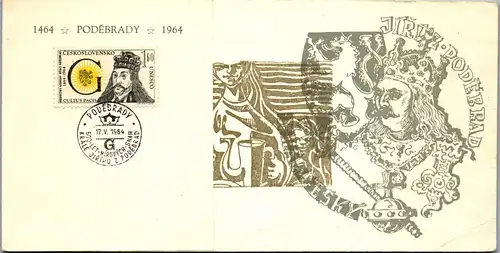 24553 - Tschechoslowakei - FDC , Podebrady -  1964