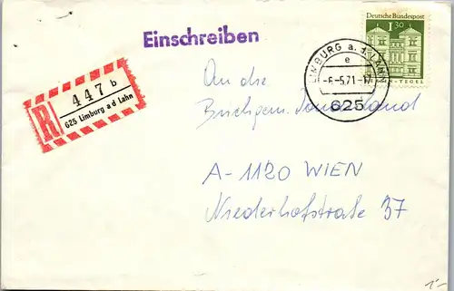 24556 - Deutschland - Brief , Einschreiben , Limburg - gelaufen 1971