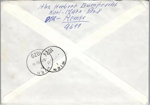 24576 - Deutschland - Brief , Waldenburg , Einschreiben - gelaufen 1990