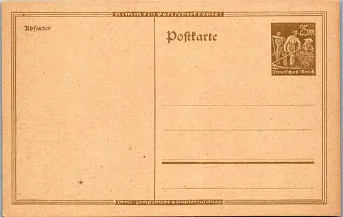 24600 - Deutschland - Ganzsache , Postkarte - nicht gelaufen