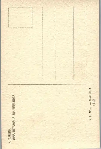 24649 - Wien - Geburtshaus Amerling's - nicht gelaufen 1913