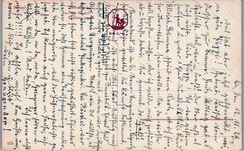 24663 - Künstlerkarte - Karl Raupp , Abendfriede , signiert - gelaufen 1929