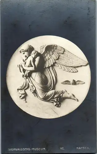 24665 - Künstlerkarte - Thorvaldsens Museum , Natten - nicht gelaufen