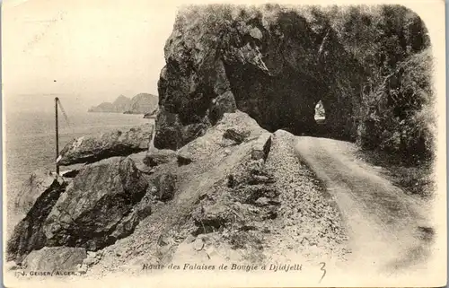 24674 - Algerien - Route des Falaises de Bougie a Djidjelli - nicht gelaufen