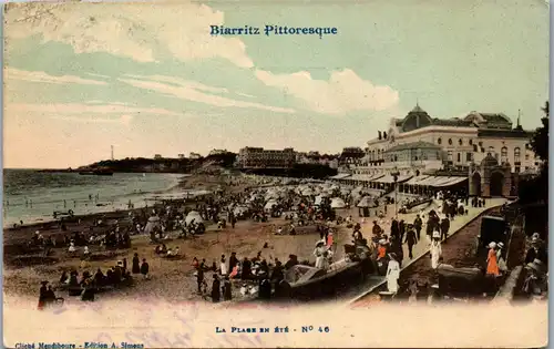 24677 - Frankreich - Biarritz Pittoresque - gelaufen 1913