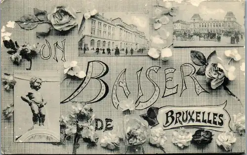 24678 - Belgien - Bruxelles , Brüssel , Mehrbildkarte - gelaufen