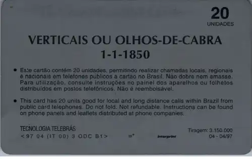 24706 - Brasilien - Telebras , Verticas ou Olhos de Cabra