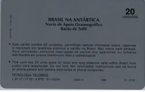 24709 - Brasilien - Telebras , Brasil na Antarctica