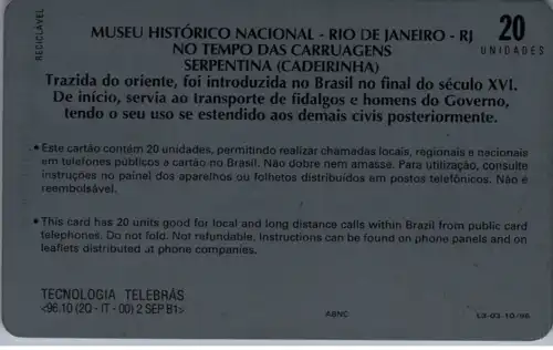 24713 - Brasilien - Telebras , Museo Historico Nacional , Rio